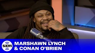 Marshawn Lynch Says Murderville is the Only Show Hes Rewatched of Himself  SiriusXM [upl. by Anchie467]