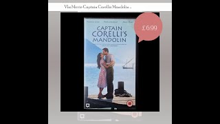 Vhs Movie Captain Corellis Mandolin Drama Video Cassette Nicolas Cage Vintage [upl. by Akihsal664]