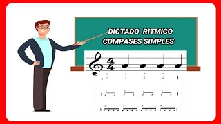 Dictado RítmicoCompases SimplesEntrenamiento AuditivoSolfeo 🎹 [upl. by Berenice]