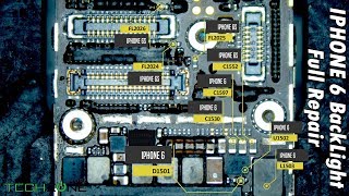 iPhone 6 Backlight Full Repair Replacement IC Coil Diode amp Filters [upl. by Aven742]