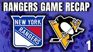 Rangers Shutout Penguins  New York Rangers Game Recap [upl. by Aimat]