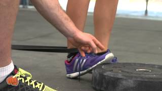 How To Resistance Band Ankle Stretch  WOD Nation coach Barry  CrossFit Chiang Mai [upl. by Vas]