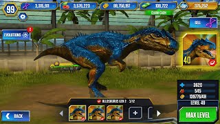 NEW ALLOSAURUS GEN 2 IN JURASSIC WORLD THE GAME [upl. by Ennaoj558]