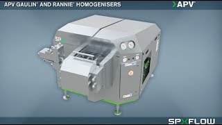 SPX FLOW  APV  Rannie and Gaulin Homogeniser Animation [upl. by Nason]