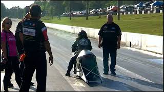 Jianna Evaristo Pro Stock Motorcycle Qualifying Rnd 1 Virginia Nationals Virginia Motorsports Pa [upl. by Pauline139]