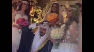 Kuwaiti Sheikh Married 4 women in one Day 2016 [upl. by Dranyar]