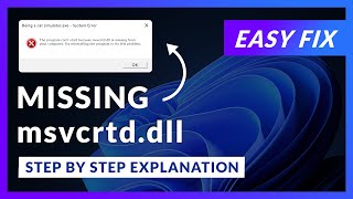 msvcrtddll Error Windows 11  2x FIX  2023 [upl. by Jannel]