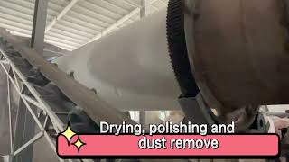 How we make Bentonite cat litter  Drying polishing and dust remove [upl. by Nadirehs]