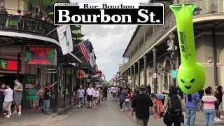 Guide To Drinking On Bourbon Street New Orleans [upl. by Llerruj]