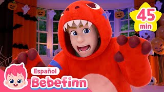 ¡ROAR TREX de Halloween🎃  Canciones de Halloween para niños  Bebefinn en español [upl. by Kuehnel]