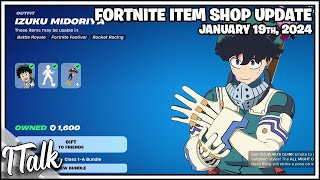 WOAH MY HERO ACADEMIA IS BACK Fortnite Item Shop January 19th 2024 Fortnite Chapter 5 [upl. by Anaujit]