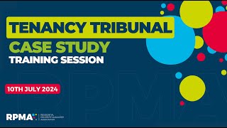 Webinar  Tenancy Tribunal Case Study Training Session [upl. by Hamford]