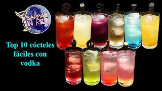 Top 10 cócteles fáciles con vodka [upl. by Steinberg]