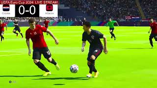 Croatia vs Albania  Uefa Euro Cup 2024 I eFootball Pes 21 Gameplay PLSL 39 [upl. by Underwood]