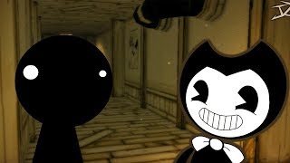 BENDY AND THE INK MACHINE CHAPTER 1 IN A NUTSHELL Stickman vs BATIM Animation [upl. by Tomkins]