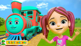 The Wheels On the Train  Vehicle Song amp Rhyme for Kids by Little Treehouse [upl. by Yramliw316]