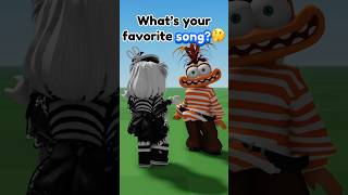 What’s your favorite song 🤔😝 roblox robloxshorts [upl. by Adnarym]