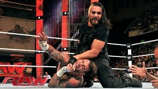 CM Punk vs Seth Rollins Raw Dec 30 2013 [upl. by Lud]