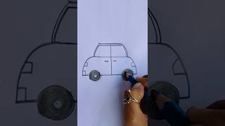 Easy Car Drawing art sketch easydrawing reels painting shorts short cardraw cartoon car [upl. by Moira265]