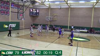 CMU Blazers Basketball v Trinity Bible Lions [upl. by Prudie]