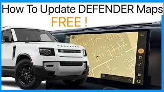 How To Download amp Update the PIVI Navigation Maps on a Land Rover Defender L663  Its FREE [upl. by Allevon]