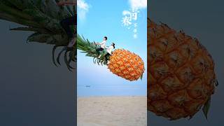 Pineapple Photo Editing 🤯 mini wood working  hand crafts shorts shortsfeed [upl. by Aileda]