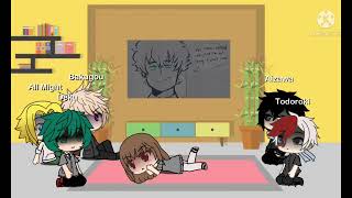 MHA react to Villain Deku False Confidence animatic GachaBNHA [upl. by Wager]