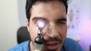 ASMR  Close up MEDICAL EXAM TRIGGERS Follow The Light Ear Cleaning Vitals [upl. by Namyac]