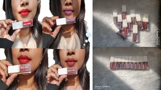 NEW Cuffs n lashes liquid lipstick swatches and reviewCuffsNLashes Sonreya [upl. by Yekcaj]