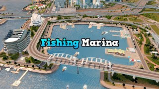 Fishing Marina in Cities Skylines  No mods  Sunset Harbor DLC  Dream City Ep 21 [upl. by Grant235]