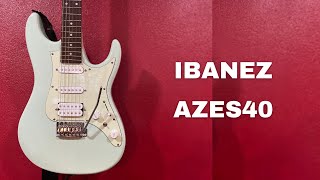 IBANEZ AZES40 Sound Demo [upl. by Sander768]