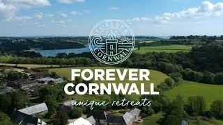 Drone view of Kestle Barton in the Helford Cornwall  Forever Cornwall [upl. by Salot]