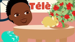 Télè  Comptine africaine pour bébé avec paroles [upl. by Akinej260]