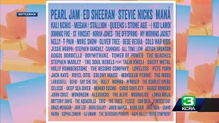 Pearl Jam Ed Sheeran Stevie Nicks Maná to headline 2024 BottleRock [upl. by Mizuki]