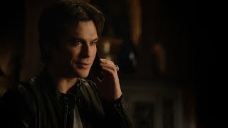 TVD 6x10  Damon invites Elena over for a dinner date at his house  Delena Scenes HD [upl. by Htiel]