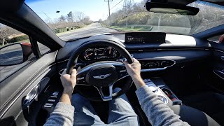 2024 Genesis GV70 AWD Sport Prestige POV Drive Impressions and ASMR [upl. by Nicoline]