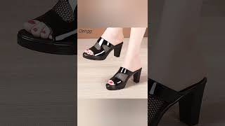 Black 🖤 sandal 👡 design product sandalscollectionsandalsforgirls [upl. by Dupin]