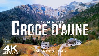 Dolomites Croce dAune 🇮🇹 Drone Aerial 4K  Dolomiti 2024 Veneto Italy Italia [upl. by Tomas]