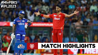 MI vs PBKS Match 31 IPL 2023 Match Highlights  mi vs pbks ipl highlights ipl 2023 highlights today [upl. by Ikceb]