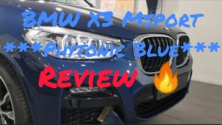 2021 BMW X3 Msport Phytonic Blue Review [upl. by Lednar]