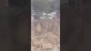 landslide at Manyata tech park at Bangalore TajKeShorts1 [upl. by Htidirem]