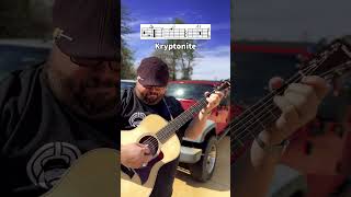 Kryptonite by 3 Doors Down Guitar Tutorial Lesson shorts youtubeshorts guitar music guitarra [upl. by Battiste]