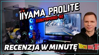 Niedrogi monitor do pracy i gamingu iiyama ProLite XUB2494HSUB2  Recenzja w minutę [upl. by Droc]