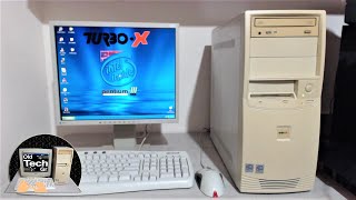 TURBO X SERVER x2 CPU Intel P3 10Ghz Coppermine Start Windows XP Pro in Year 2024  Short Video [upl. by Grubman]