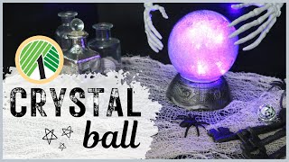 How to Make a Faux Crystal Ball  Dollar Tree DIY  Halloween 2021 [upl. by Scarito130]