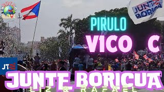 VICO C en RUTA a JUNTE BORICUA 2024 1ra Parada PuertorriqueñaPirulo PR [upl. by Wehtam]