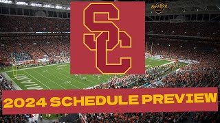 USC 2024 College Football Schedule PreviewProjected Record [upl. by Llenet439]