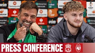 Jürgen Klopp amp Harvey Elliott  Europa League press conference  Liverpool vs Atalanta [upl. by Grishilde394]