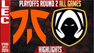 FNC vs TH Highlights ALL GAMES  LEC Spring Playoffs 2024 Lower R2  Fnatic vs Team Heretics [upl. by Naesed]