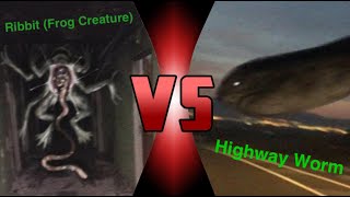 Ribbit Frog Creature Vs Highway Worm [upl. by Zedecrem]